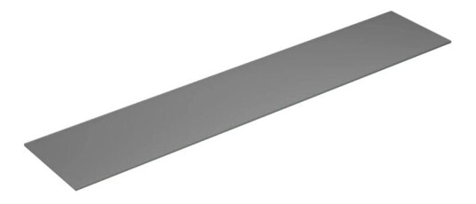 Dansani Calidris Form Topplate B40-232xh1xd40cm Lys grå Matt / 200cm