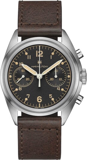 Hamilton Herreklokke H76409530 Khaki Aviation Sort/Lær Ø40 mm Hamilton Herreklokke H76409530 Khaki Aviation Sort/Lær Ø40 mm