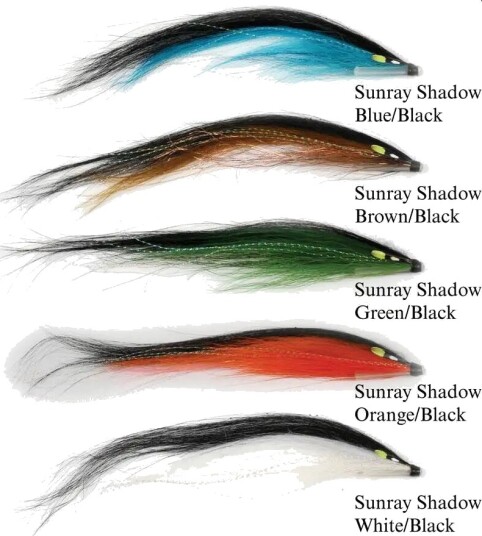 Hurricane Sunray Shadow Kit laksefluer, 8 cm - 5 pk Hurricane Sunray Shadow Kit laksefluer, 8 cm - 5 pk