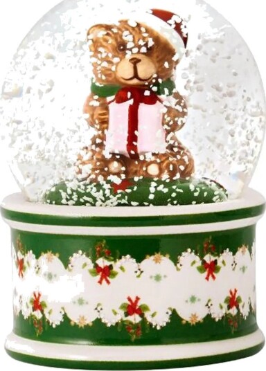 Villeroy & Boch - Christmas Toy's snøkule m/bjørn 6,5 cm