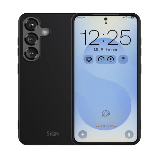 SiGN Liquid Silikonetui for Samsung Galaxy S25 Plus Svart