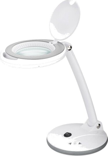 Goobay LED forstørrelseslampe 6W - Hvit, bordlampe