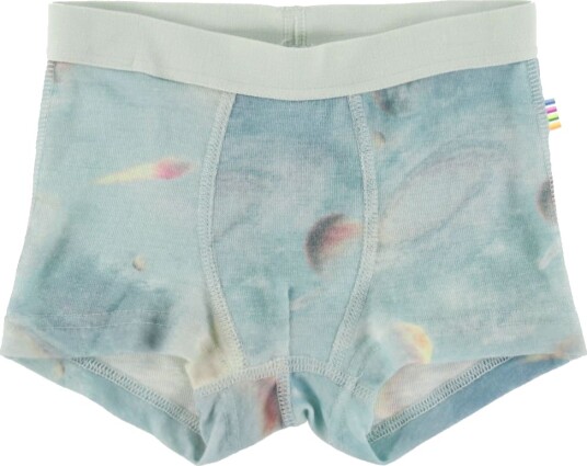 Joha Boxershorts Ull Blå m. Planeter Joha 120 Boxershorts Lyseblå