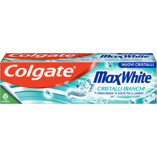 Colgate Whitening Tannkrem MaxWhite White Crystals 75 ml.