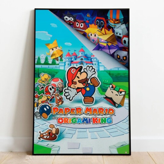Paper Mario The Origami King Plakat - 91,5 x 61 cm Paper Mario The Origami King Plakat - 91,5 x 61 cm