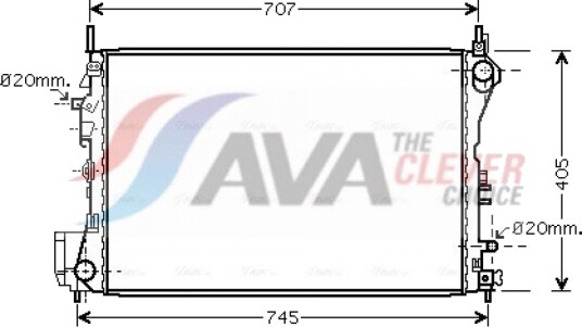 Radiator AVA Clever Choice OLA2395