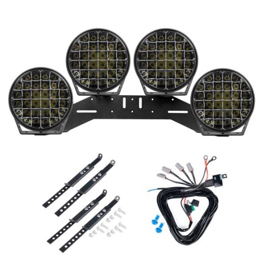 Ekstralys PURELUX 9110 Rund / 23 cm / 175W 4 stk komplett pakke WRC