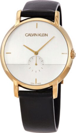 Calvin Klein CK Herreklokke K9H2X5C6 Sølvfarget/Lær Ø43 mm Calvin Klein CK Herreklokke K9H2X5C6 Sølvfarget/Lær Ø43 mm