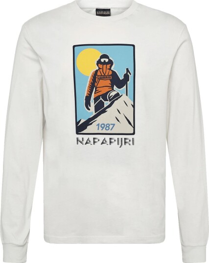 Napapijri S Tee Ls WHITE WHISPER XS