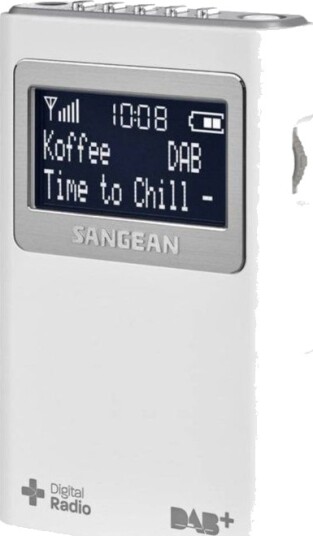 Sangean DPR-39 Bærbar DAB+/FM Lommeradio Hvit