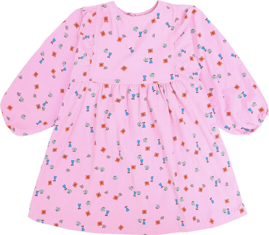 Bobo Choses Blossom All Over Woven Dress Pink 134