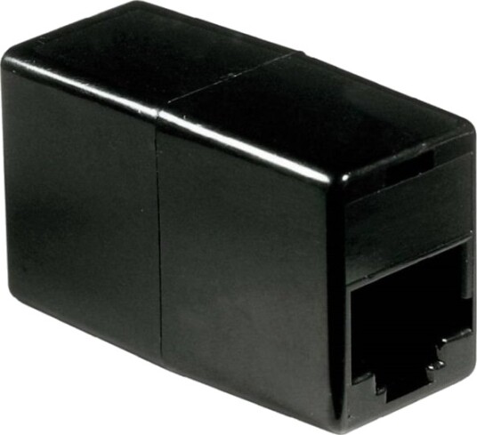Basetech Western Adapter [1X Rj45-Sokkel 8P4c 1X Rj45-Sokkel 8P4c] 0 M Svart Basetech Bt-1602088