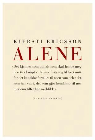 Alene av Kjersti Ericsson