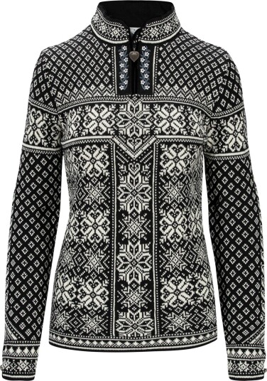 Dale of Norway Women"s Peace Sweater Black/White XL