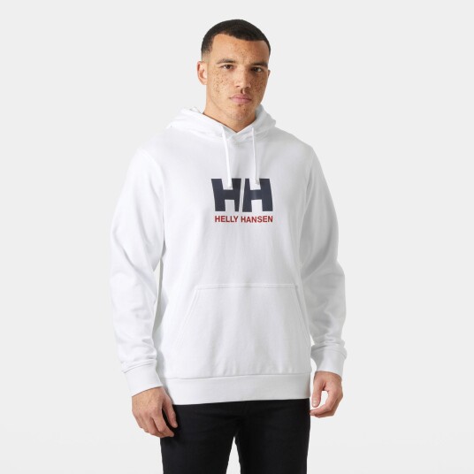 Helly Hansen HH Logo Hoodie Herre Hvit XL