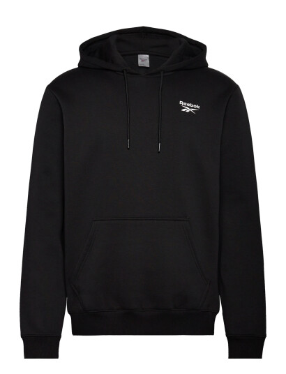 Reebok Classics Id Small Logo Fleece Hoodie   Black   M