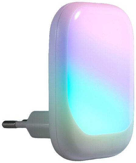 Fujtech Compact Lumina RGB Natlampe til Stikkontakt Hvit 2 stk
