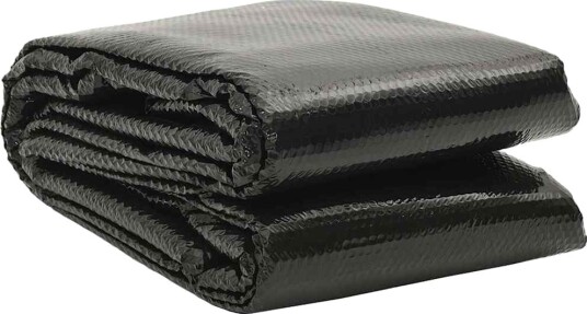 vidaXL Bassengtrekk svart 975x488 cm PE