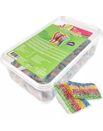 1 kg Jellioo Sura Mattor Rainbow Regnbuefarget Sur Vingummi 1 kg Jellioo Sura Mattor Rainbow Regnbuefarget Sur Vingummi