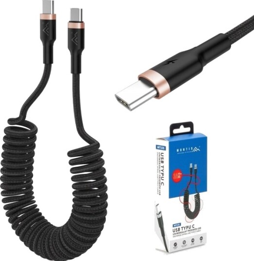 Montis Kabel Usb Typu C Usb Typu C 1,5M Spirala Mt131 Montis Montis Kabel Usb Typu C Usb Typu C 1,5M Spirala Mt131 Montis