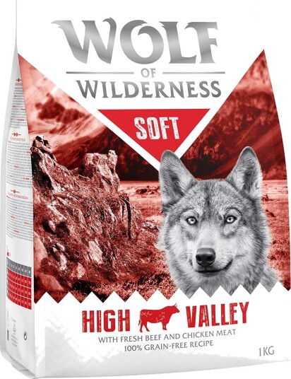 Wolf Of Wilderness "Soft High Valley" Storfekjøtt 5 kg