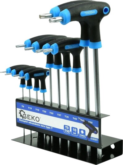 Geko Torx Skrutrekkersett G30591 10 Deler