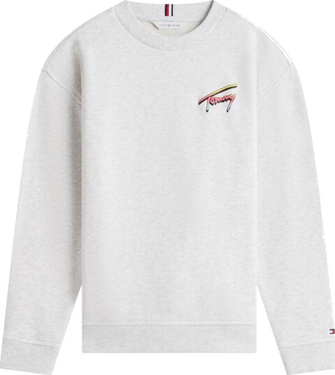 Tommy Hilfiger Collegegenser   Light Grey/Heather Grey   Tommy Hilfiger   8 år (128)   Collegegenser Grå Hvit