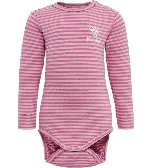 Hummel Body L/æ HmlMulle Heather Rose 56 Langermet Body Rosa