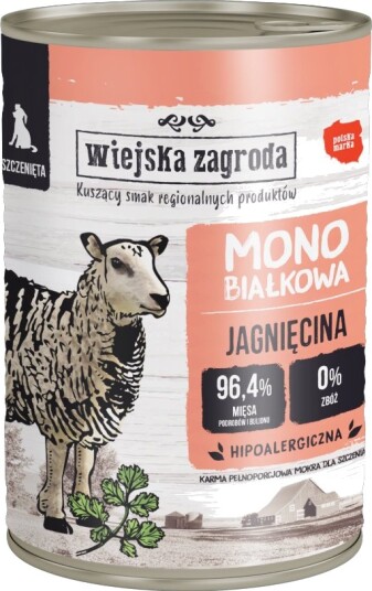 Wiejska Zagroda Våtfôr Puppy Dog Lam 24 X 400 G