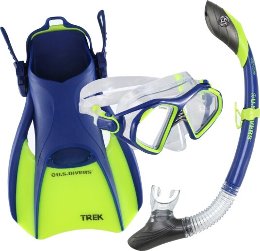 Aqualung snorkelsett til voksne - Admiral - Blå/grønn Aqualung snorkelsett til voksne - Admiral - Blå/grønn