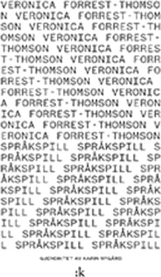 Språkspill Av Veronica Forrest-Thomson