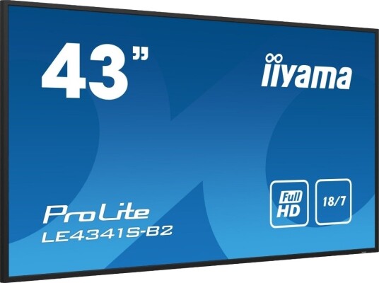 Iiyama ProLite 43" Full HD LCD Skjerm med IPS Panel og Intelligent Skilting Iiyama ProLite 43" Full HD LCD Skjerm med IPS Panel og Intelligent Skilting