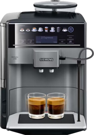 Siemens EQ.6 Plus S100 Helautomatisk Kaffemaskin Diamant Titan Metallic Siemens EQ.6 Plus S100 Helautomatisk Kaffemaskin Diamant Titan Metallic
