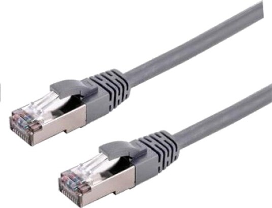 C Tech Cat6a S/Ftp Grå 0,5 M