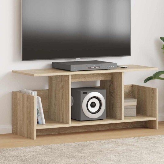 TV benk Sonoma eik 102 x 35 x 45 cm Konstruert tre TV benk Sonoma eik 102 x 35 x 45 cm Konstruert tre