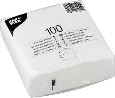 Papstar 81451 Hvit Tørkepapir 17 G/M² 330 Mm 330 Mm 1,9 G