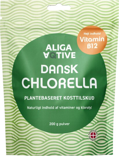 Aliga Aqtive Dansk Chlorella pulver - 200 g