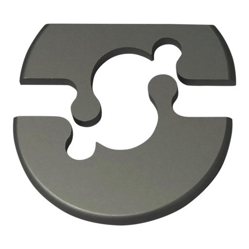 Metalwo Rosett m/cut, 18 mm, alu natur Metalwo Rosett m/cut, 18 mm, alu natur
