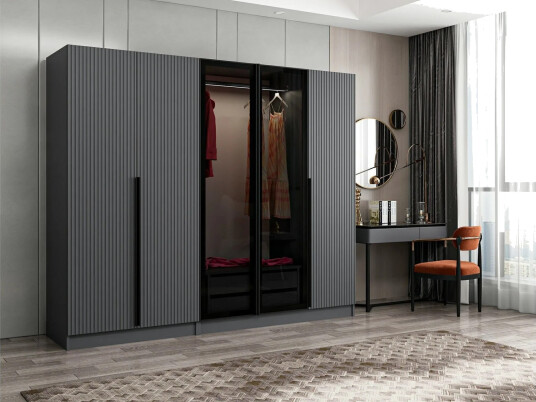 Fruitland Garderobe 225 cm - Antrasitt