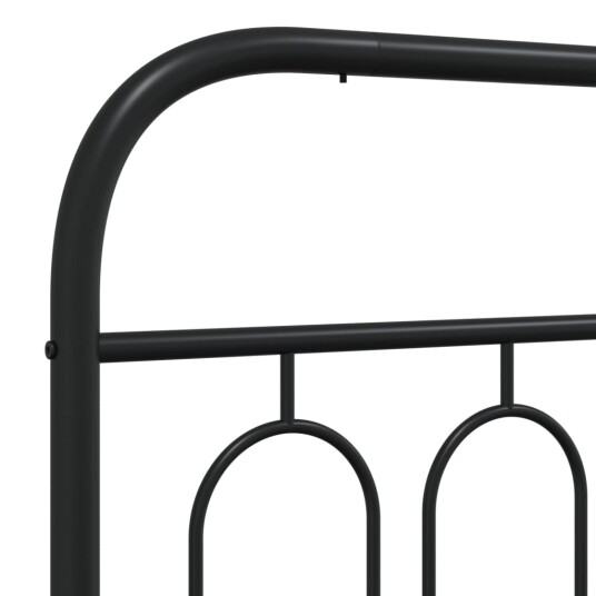  Sengegavl i metall svart 100 cm 377146