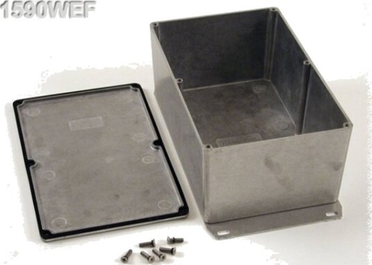 Hammond Electronics 1590WEF 187,5 × 119,5 × 82 mm Aluminium Natur Kabinett