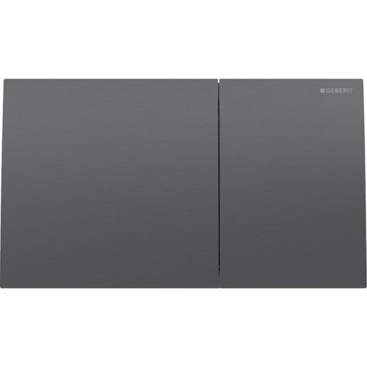 Geberit Sigma70 Betjeningsplate Sort krom/Børstet, Easy-to-clean-belegg