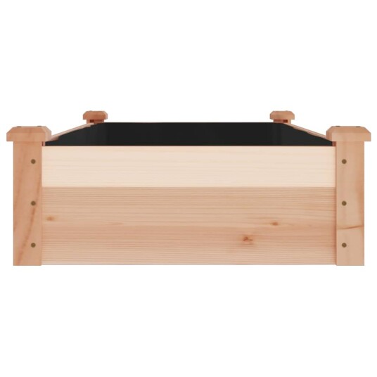 vidaXL Høybed med foring 120x60x25 cm heltre gran
