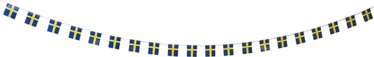 Hisab Joker Flaggirlander Svenske Flagg 78967