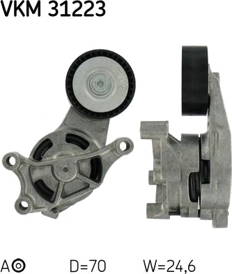 Strammehjul, kilerem SKF VKM 31223