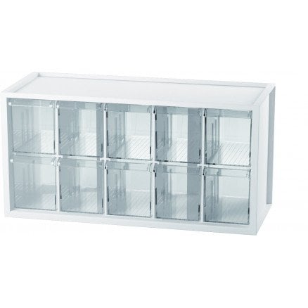Infinity Hearts Skuffesystem Oppbevaringsreol Skuffereol 510 Plast 10 skuffer 37,8x15,4x18,9cm