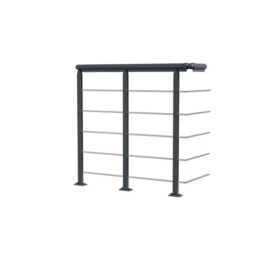 Dolle Design Spiral Reposgelender 1m Forlengelse Ter Antracit