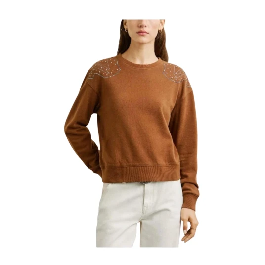 Pepe Jeans Dame Strikkevarer Brun M Pepe Jeans Dame Strikkevarer Brun M