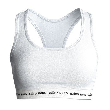 Björn Borg BH Logo Soft Top Hvit bomull Medium Dame Björn Borg BH Logo Soft Top Hvit bomull Medium Dame