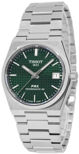 Tissot Dameklokke T137.207.11.091.00 PRX Grønn/Stål Ø35 mm